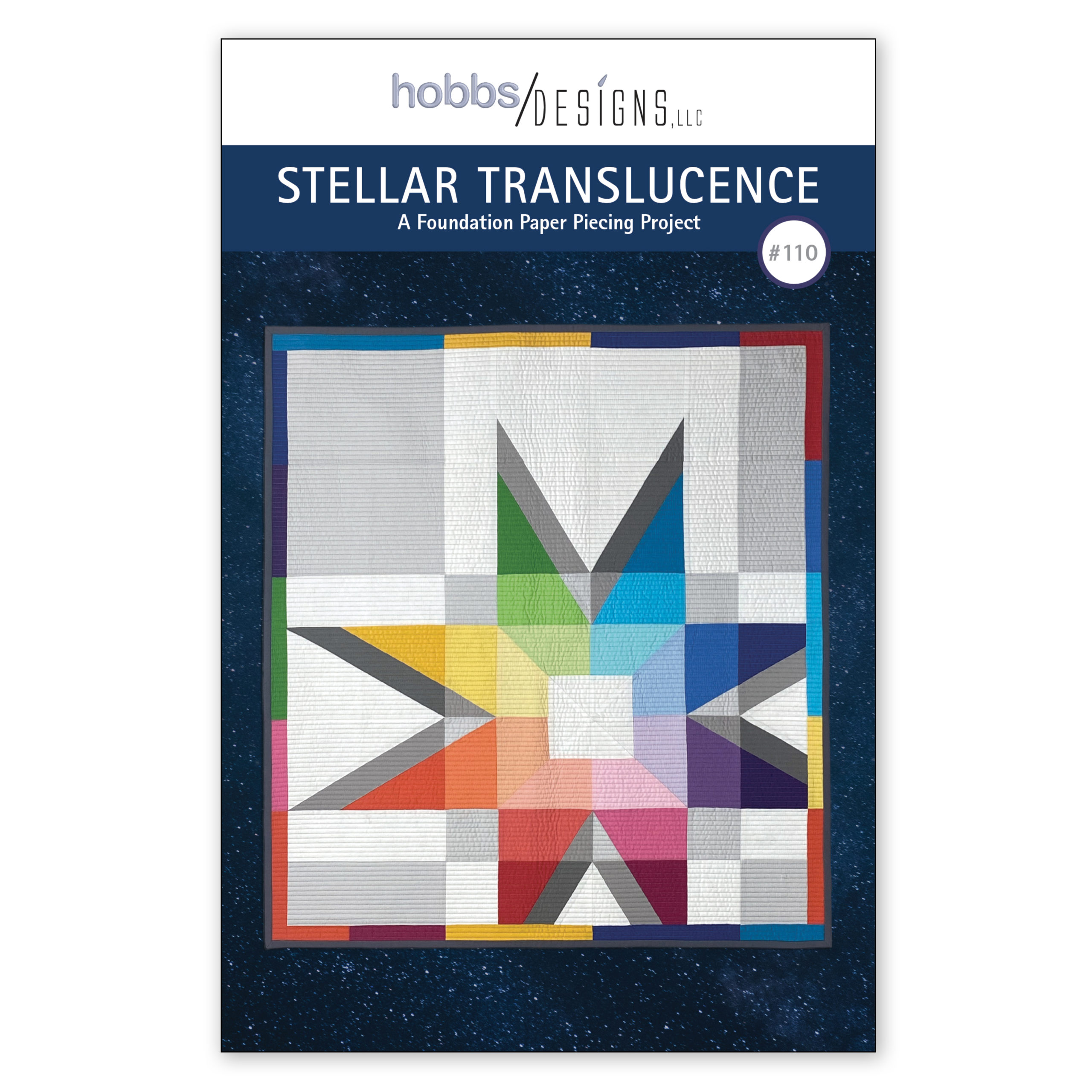 Stellar Translucence quilt pattern cover